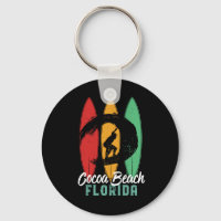 Plage de Cocoa Floride Vintage Retro Surf
