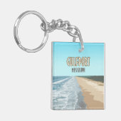 Porte-clés Plage de Gulfport Mississippi (Devant gauche)