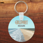 Porte-clés Plage de Gulfport Mississippi (Recto)