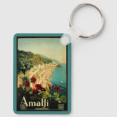 Porte-clés Plage de la côte italienne d'Amalfi (Verso)