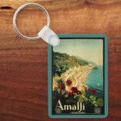 Porte-clés Plage de la côte italienne d'Amalfi (Recto)