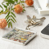 Porte-clés Plage de la Pieuvre Antique Steampunk Côté Mer (Côté)