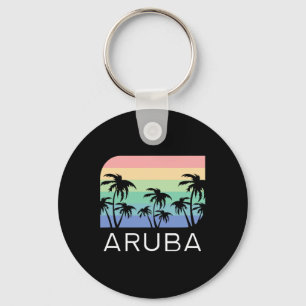 Porte-clés Plage de l'île d'Aru Retro Vintage Souvenir de vac