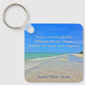 Porte-clés Plage de l'île de Sanibel Floride Pré-ouragan Ian (Recto)