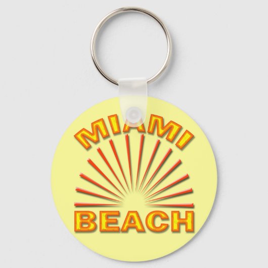 PORTE-CLÉS PLAGE DE MIAMI (Recto)