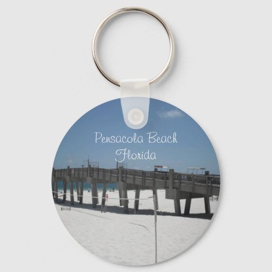Porte-clés Plage de Pensacola en Floride (Recto)