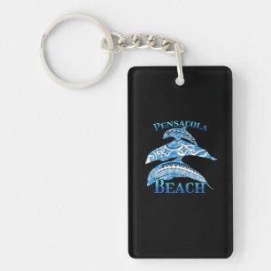 Porte-clés Plage de Pensacola Floride Vacances Dauphins triba