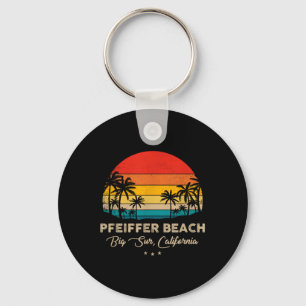 Porte-clés Plage de Pfeiffer vintage - Big Sur, California So