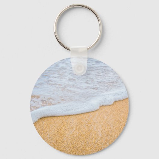 Porte-clés Plage de sable avec Merci Foamy Surf Party (Verso)