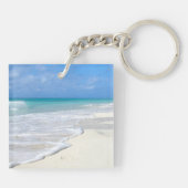 Porte-clés Plage de sable blanc Surf doux (Dos)