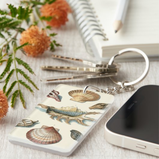 Porte-clés Plage de Shell soignée (Devant droit)