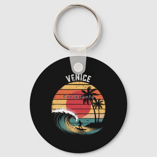 Porte-clés Plage de Venice California Surf (Recto)