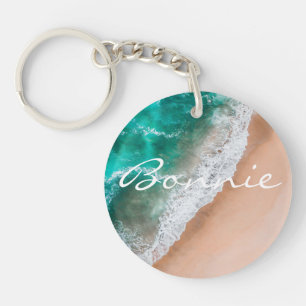 Porte-clés Plage d'eau de mer sable tropical été