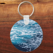 Porte-clés Plage d'été Waves Blue Ocean (Recto)