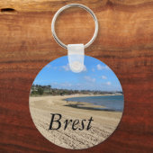 Porte-clés Plage du Moulin Blanc à Brest (Recto)
