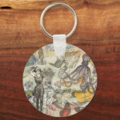 Porte-clés Plage du poulpe Antique Steampunk côtier (Recto)