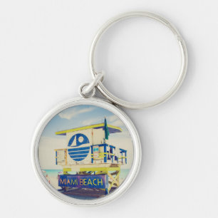 Porte-clés Plage du sud de la tour de maître nageur, Miami