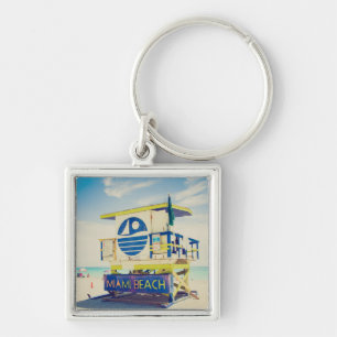 Porte-clés Plage du sud de la tour de maître nageur, Miami