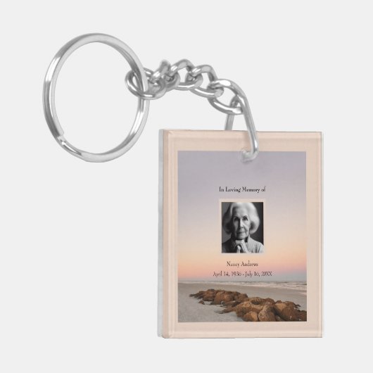 Porte-clés Plage En Amour Mémoire Funéraire Garde (Devant gauche)