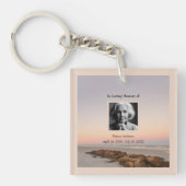 Porte-clés Plage En Amour Mémoire Funéraire Garde (Devant)