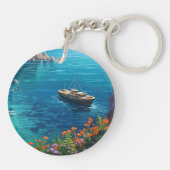 Porte-clés Plage en Grèce (Dos)