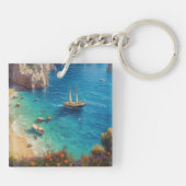 Porte-clés Plage en Grèce (Dos)