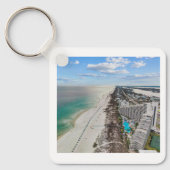 Porte-clés Plage et dauphins (Recto)