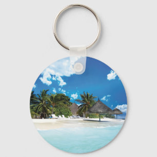 Porte-clés Plage exotique