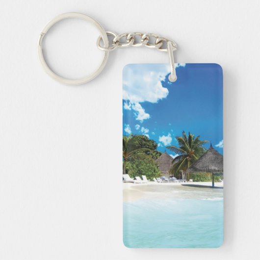 Porte-clés Plage exotique (Devant)