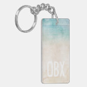 Porte-clés Plage Initiales Sable d'eau Voyage Souvenir Amusem (Devant gauche)