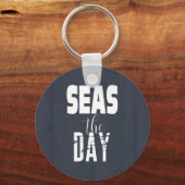 Porte-clés Plage Mer Le Jour Citation Gras (Recto)