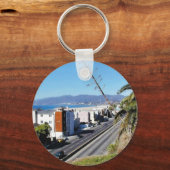 Porte-clés Plage Père Noël Monica Ocean (Recto)