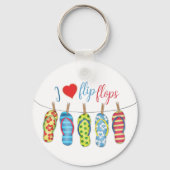 Porte-clés Plage personnalisée Cute Design (Recto)