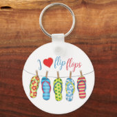 Porte-clés Plage personnalisée Cute Design (Recto)