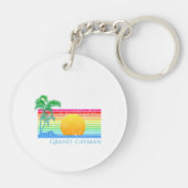 Porte-clés Plage Rétro Grand Cayman (Dos)