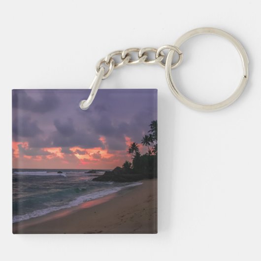 Porte-clés Plage romantique à Dusk (Dos)