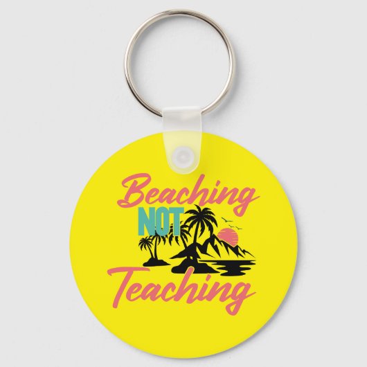 Porte-clés Plage sans enseignement (Recto)