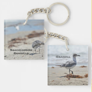Porte-clés Plage Seagulls Plage personnalisable
