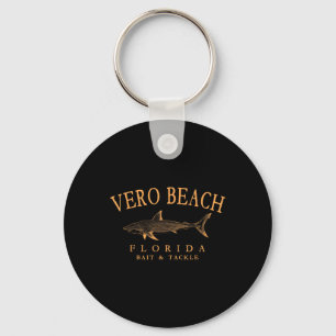Porte-clés Plage Vero Floride Requin Retro Arché Orange Lette