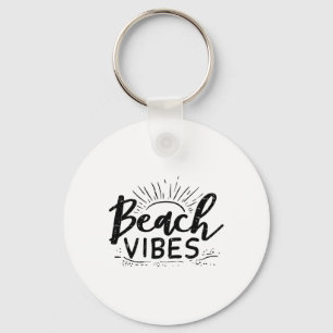Porte-clés Plage Vibes Soleil Relaxant Hola Plages Été Vacati