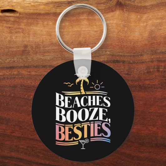 Porte-clés Plages Booze & Besties Coconut Tree été (Recto)