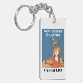Porte-clés Plages du New Jersey ~ Ocean City (Devant gauche)