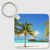 Porte-clés Plages tropicales | Île et lagon, Maldives (Recto)