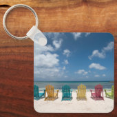 Porte-clés Plages tropicales | Palm Beach, Aruba (Recto)