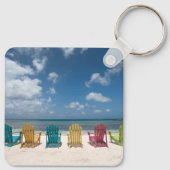 Porte-clés Plages tropicales | Palm Beach, Aruba (Dos)