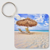 Porte-clés Plages tropicales | Plage de sable d'Aruba (Recto)