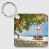 Porte-clés Plages tropicales | Plage République Dominicaine (Recto)