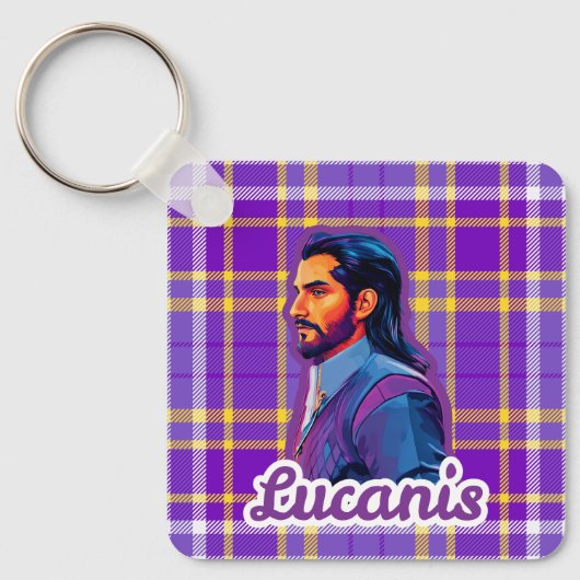 Porte-clés Plaid Crow Keychain (Recto)