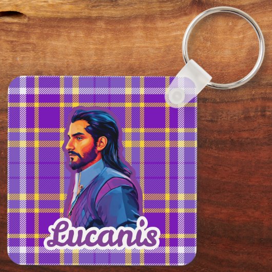 Porte-clés Plaid Crow Keychain (Verso)