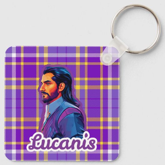 Porte-clés Plaid Crow Keychain (Dos)